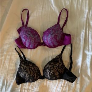 2 Lace Push Up Bras!